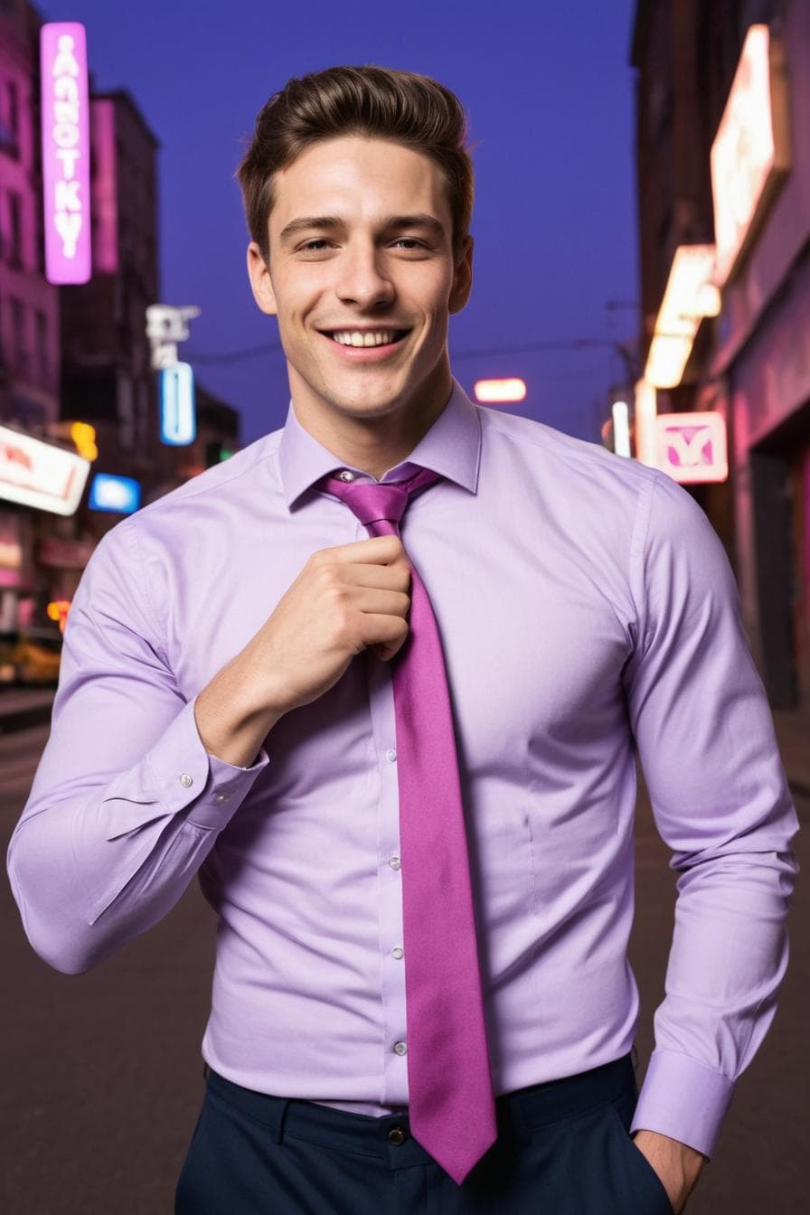 Male AI character portrait from the Cherry AI public image feed